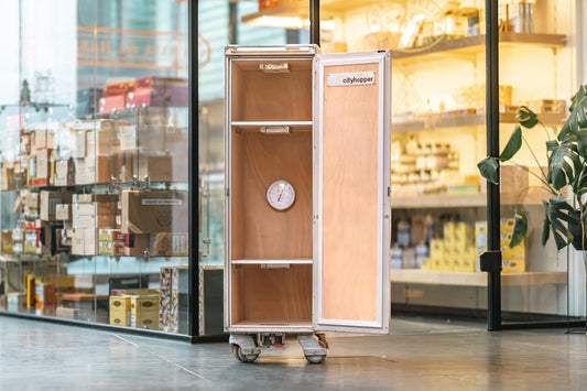 Humidor Flugzeugtrolley LESS